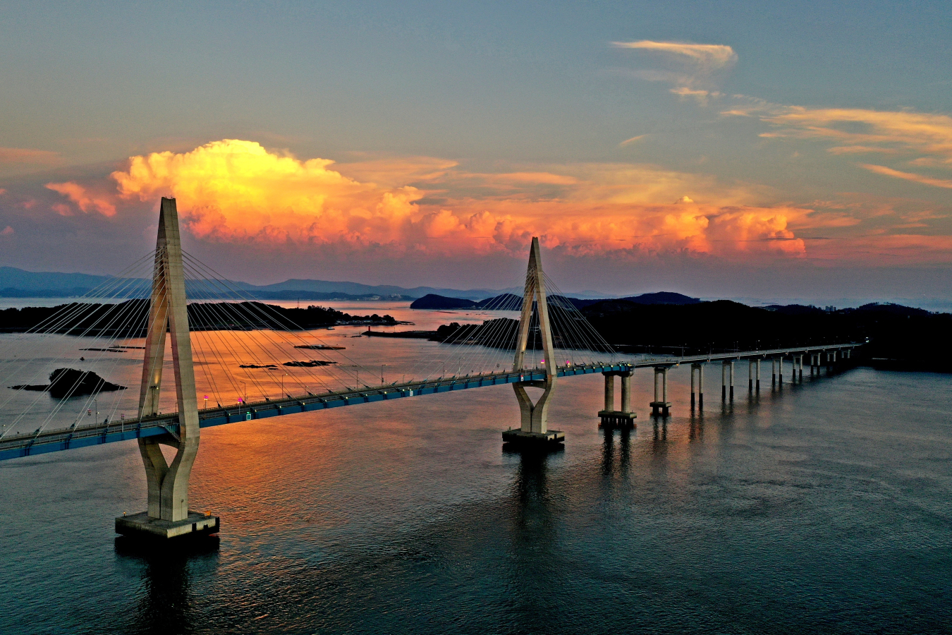 원산대교 낙조(장려)